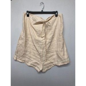 Back Beat Co. Women Sleeveless Romper Size XL / XXL 100% Linen B231 -19